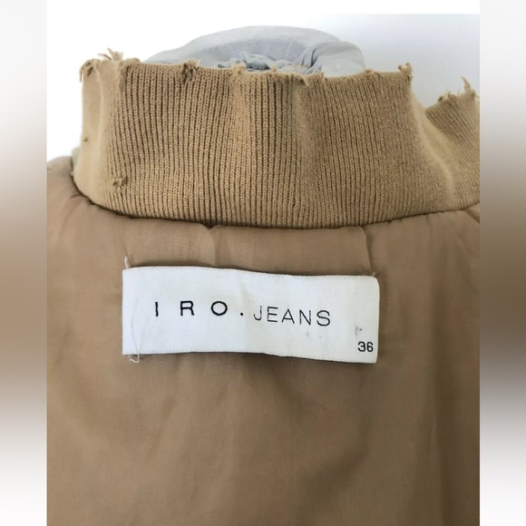 IRO tan oversized bomber jacket - Picture 11 of 12